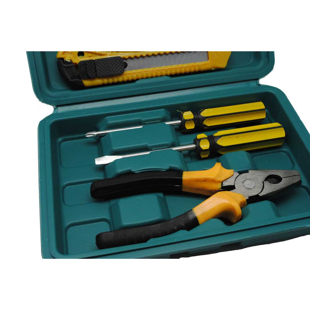 Perlengkapan Set Reparasi Obeng Cutter Kunci L Tang 12 in 1 - KS-011 - Yellow