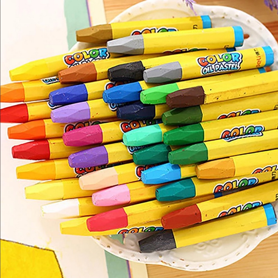 

Pensil Warna GREEBEL 12 PCS & Crayon Oil Pastels 12 Colour