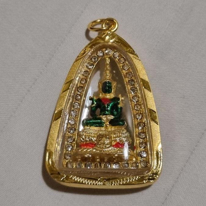 ___] Liontin Amulet Emerald Buddha Wat Phra Kaew