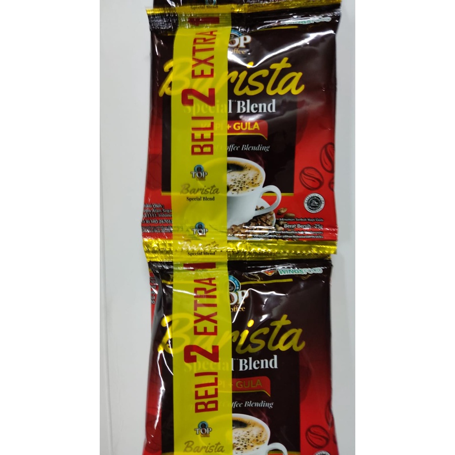 

TOP COFFEE BARISTA KOPI SPECIAL BLEND renceng (10 + 5)pcs x 25gr