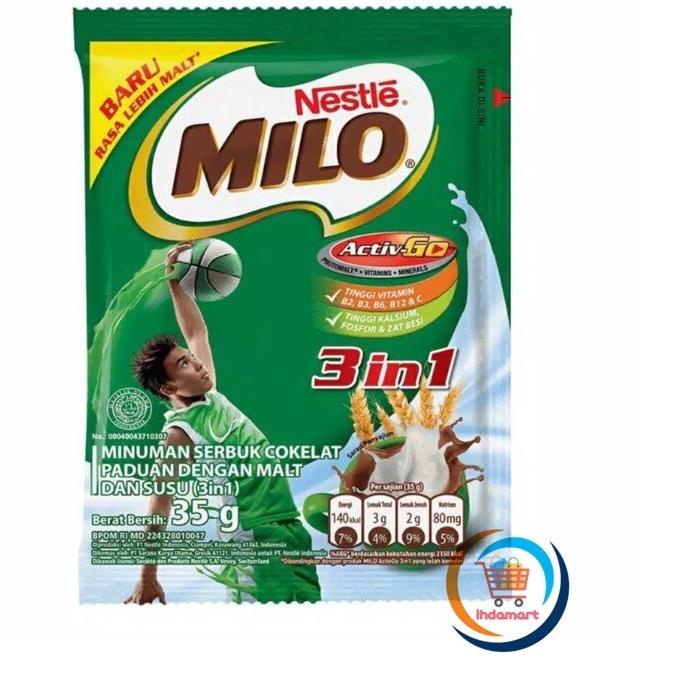 

limited STOCK!Milo 3 in 1 35gr Isi 10 pcs|SQ5