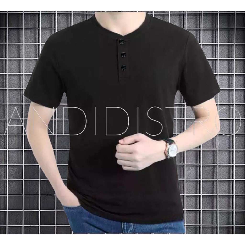 KAOS KANCING POLOS/KAOS KANCING 3 POLOS /KAOS KANCING DISTRO/KAOS  KANCING PRIA TERLARIS/KAOS KANCIN