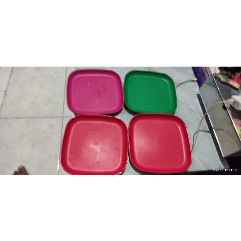 Paket piring (4pcs)tupperware second