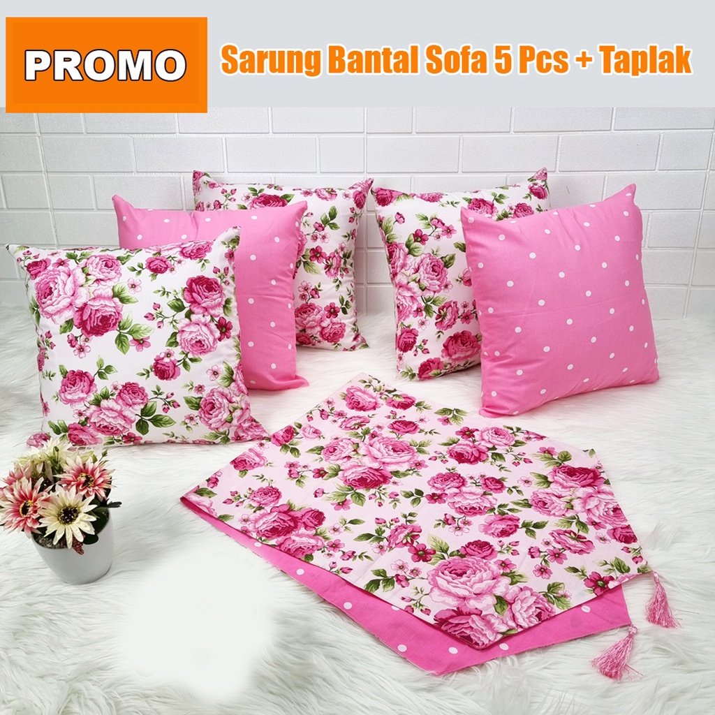 [✅COD] Sarung Bantal Sofabed Kursi Tamu Taplak Meja Sofa Minimalis