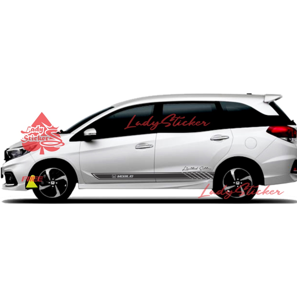 CUTTING STICKER MOBIL MOBILIO STICKER STIKER MOBIL HONDA MOBILIO