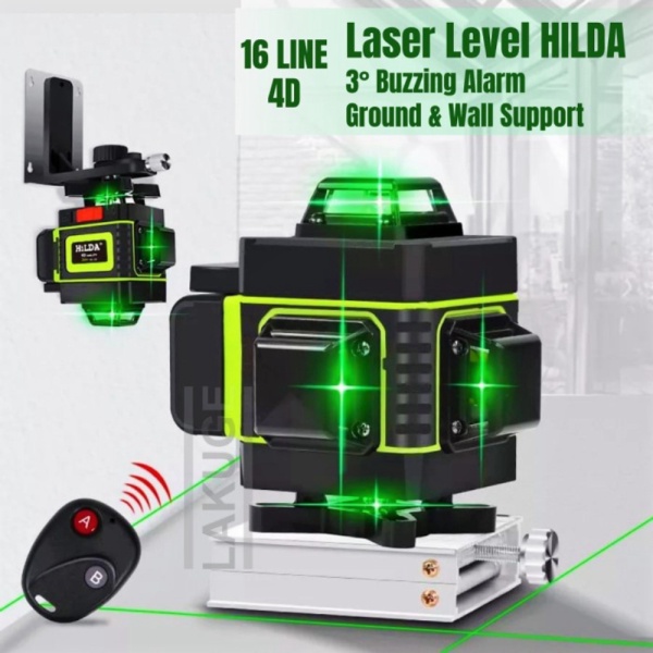 

Dijual Laser Level HILDA Mesin Self Leveling 16 Line Laser 4D with Remote Berkualitas