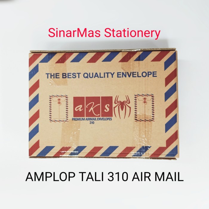 

Trendi Amplop Coklat Tali 310 Air Mail Merk Aks Ukuran Folio / F4 / Legal Terlaris