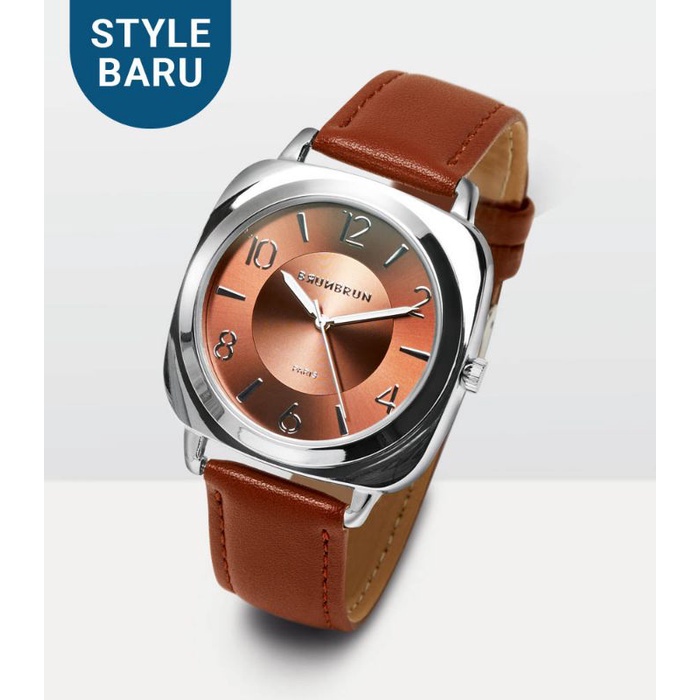 Jam Tangan Kulit Wanita Analog Arden Brown Original Sophie Martin Brunbrun Paris Promo Terbaru Fashi