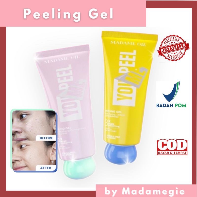 Madame Gie Madame You Peel Me Peeling Gel 100gr exfoliating wajah masker