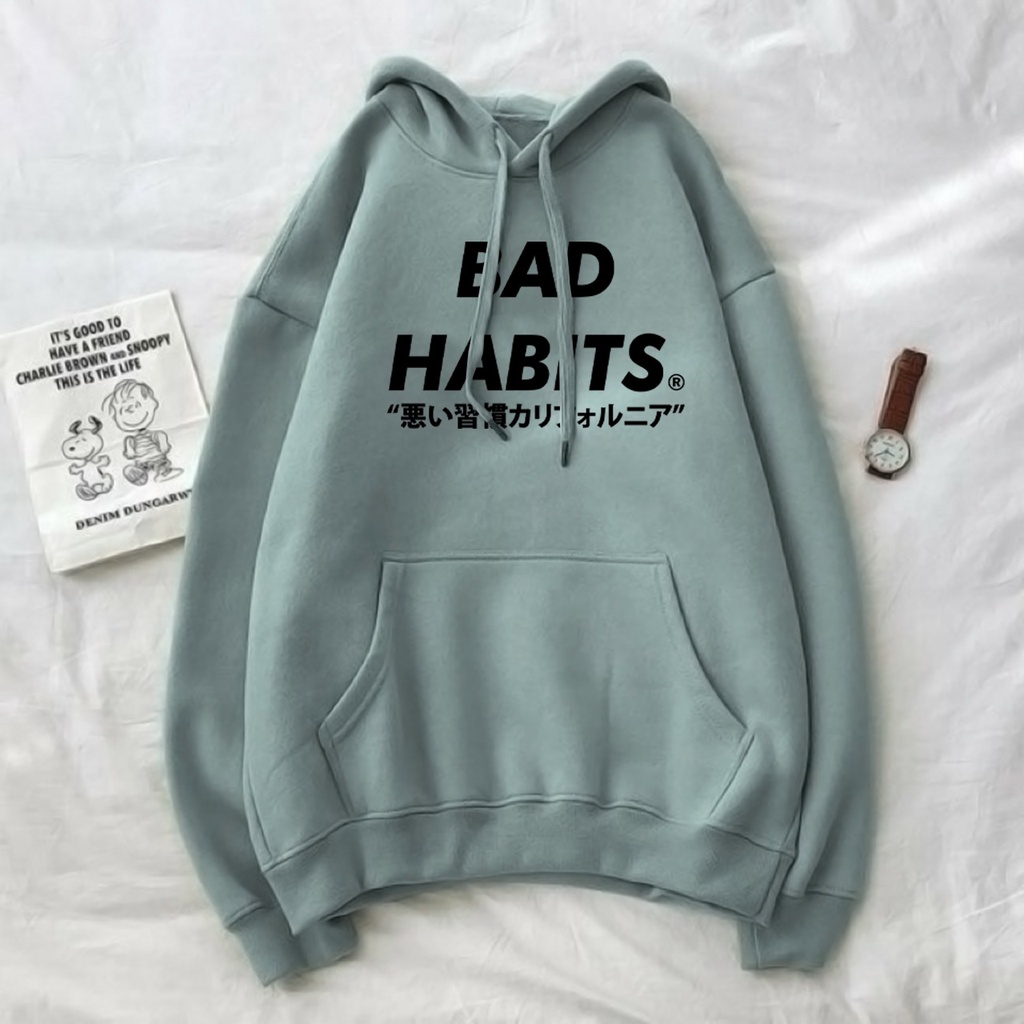 SWEATER OVERSIZE BAD HABITS | SWEATER HOODIE UNISEX