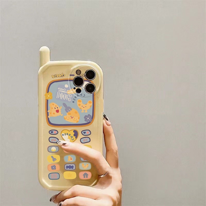 Case Motif Keju Untuk IPhone 12 13 14 11 Pro Max X Xs Max Xr Eihur4