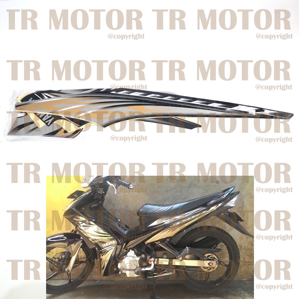 Stiker Motor Jupiter MX 2009 Sticker Striping Lis Full Set Motor