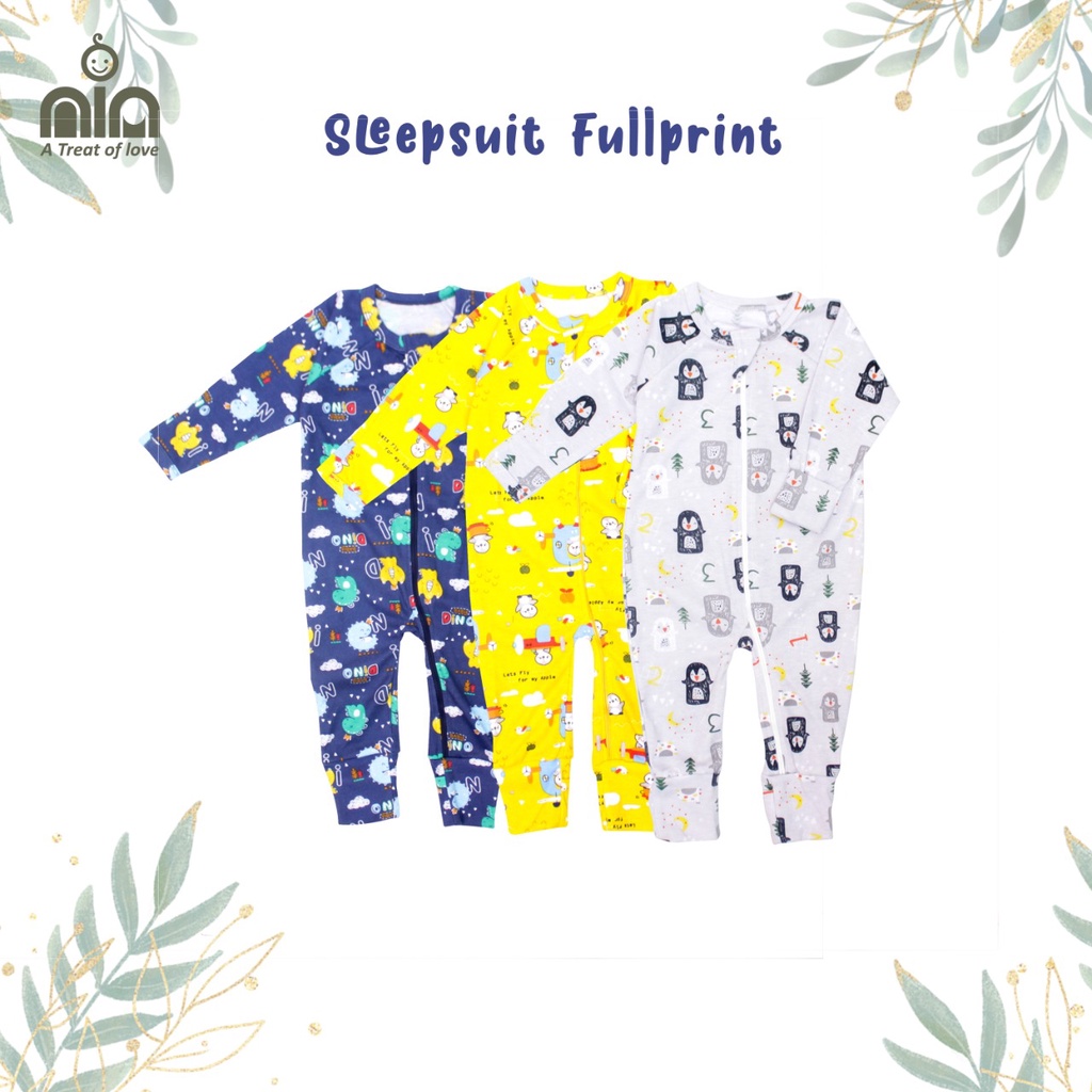 NIA SLEEPSUIT FULL PRINT - SLEEPSUIT BAYI FULL PRINT