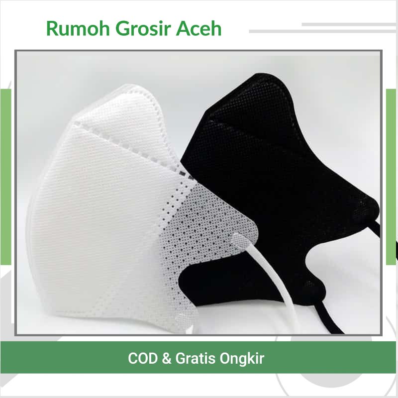 [ACEH] MASKER DUCKBILL KOREA HITAM/PUTIH
