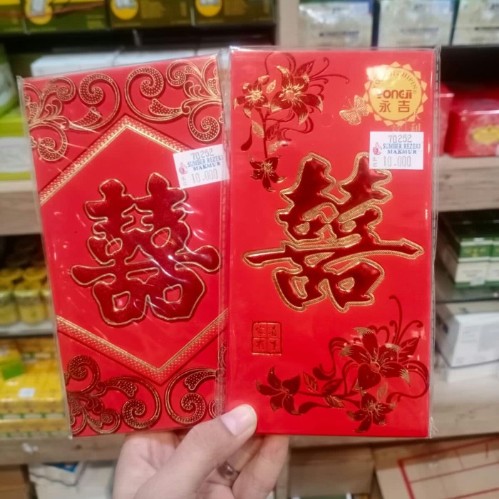 

Hemat Angpau Merah Pernikahan Xi Besar Motif Random Isi 6 å–œ Angpau Hongbao Terbatas