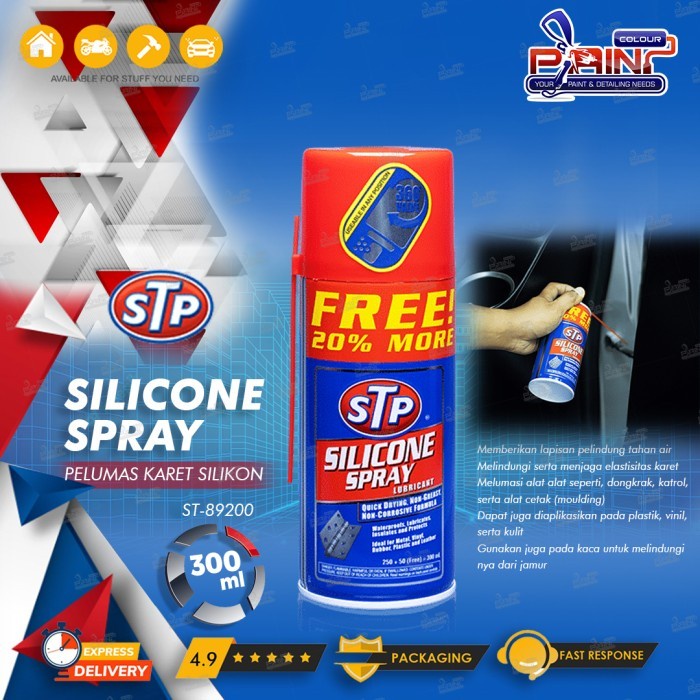 STP Silicone Spray Lubricant Pelumas Anti Karat Power Window 300ml