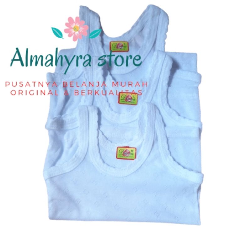 12PCD  singlet anak motif jala/ jaring / bolong / kaos dalam anak / baju anak /