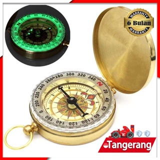 Kompas Kiblat Sholat / Kompas Vintage Anti Air / Portable Compass / Kompas Lensa