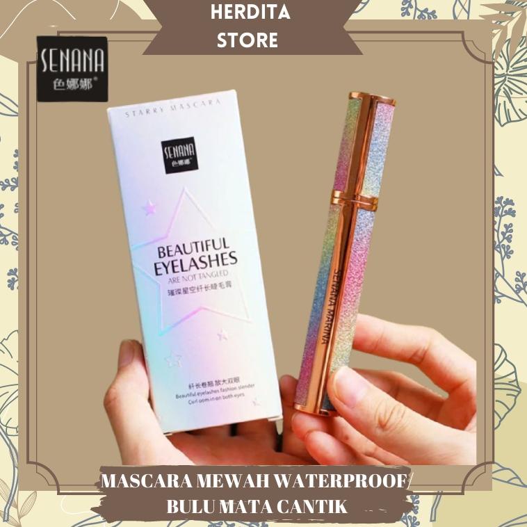 ま Beautiful Eyelash Starry Mascara 4D Silk Fiber Lashes Thick Lengthening Mascara Long Black Lash Ey