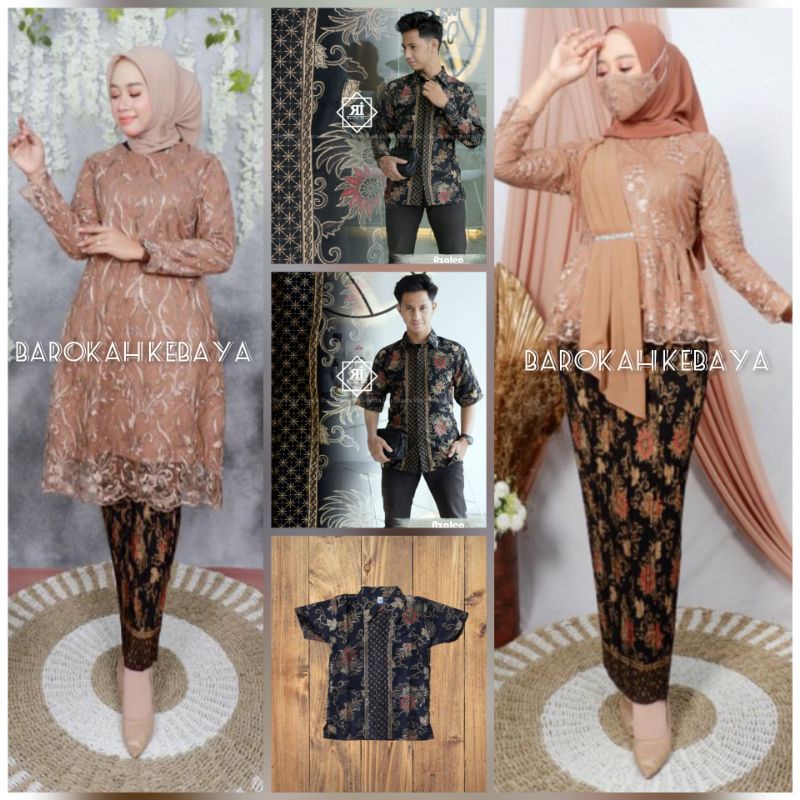 BAJU BATIK COUPLE KEBAYA / KEBAYA COUPLE / BATIK COUPLE /SERAGAM KEBAYA