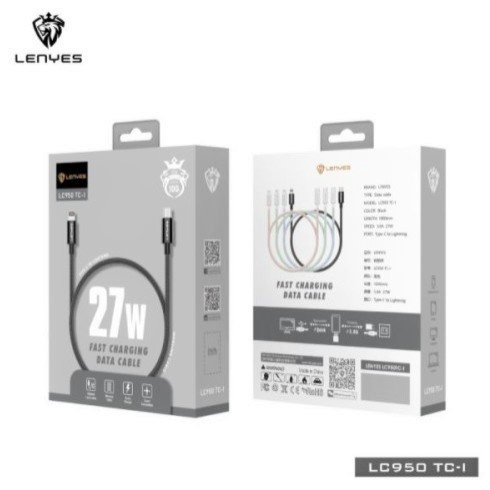 Kabel Data LENYES TYPE C TO TYPE C Fast Charging 60W LC-950 Charger