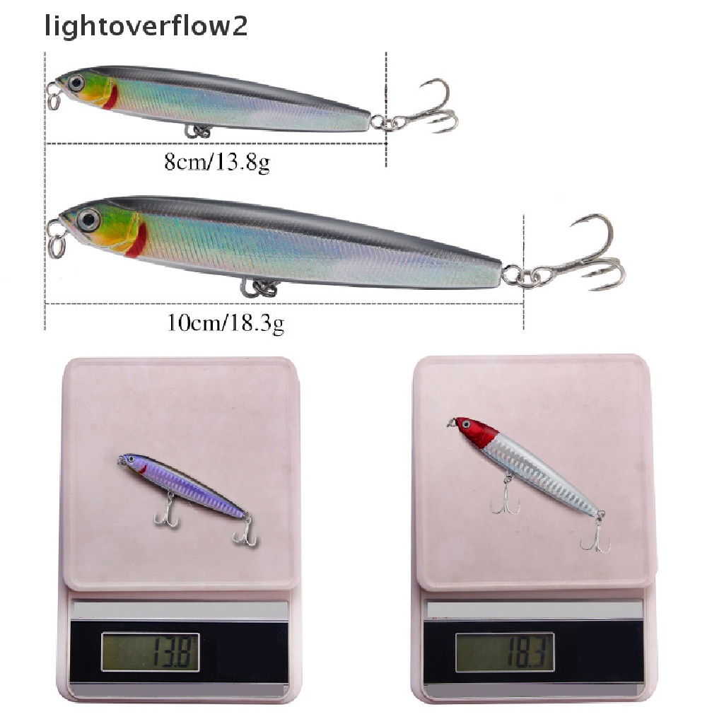 (lightoverflow2) 1pc Umpan Pancing Hardlure Bentuk Ikan Imitasi 10g / 24g