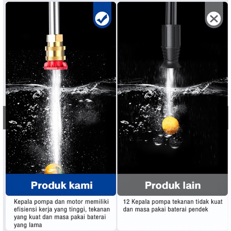 MESIN Cuci Mobil Cuci Staem Ac Mobil CORDLESS 48V/24V Berkualitas Pompa Mesin Steam Power Spayer Alat Portable MAILTANK