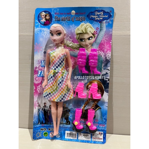 MAINAN ANAK BONEKA FEROZENN CANTIK + SEPATU