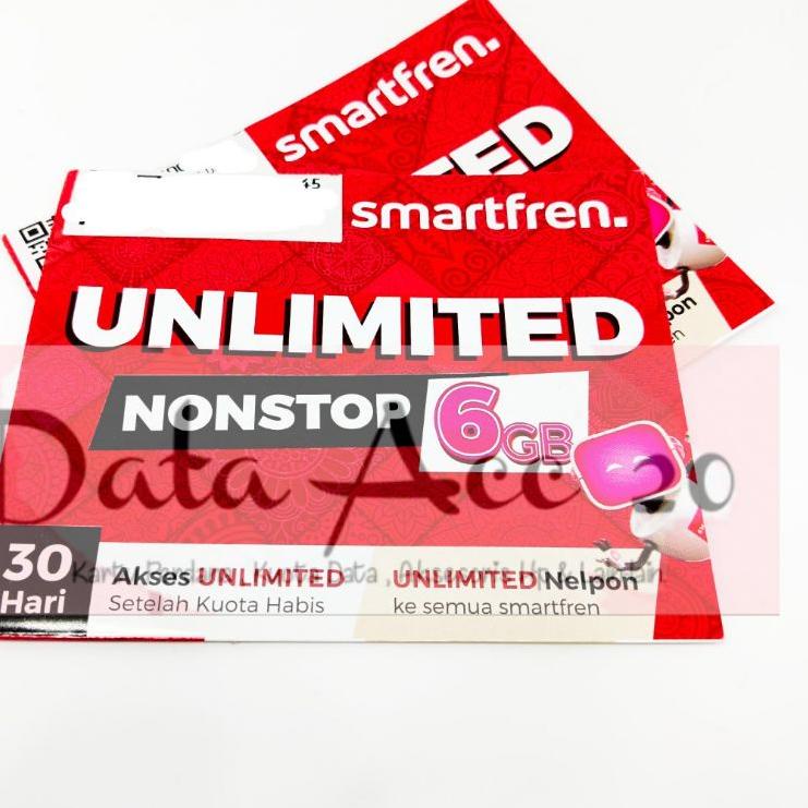 Ready Stock--kartu Smartfren 17GB , NONSTOP UNLIMITED 6GB , UNLIMITED 7 HARI , UNLIMITED 2GB (28 HAR