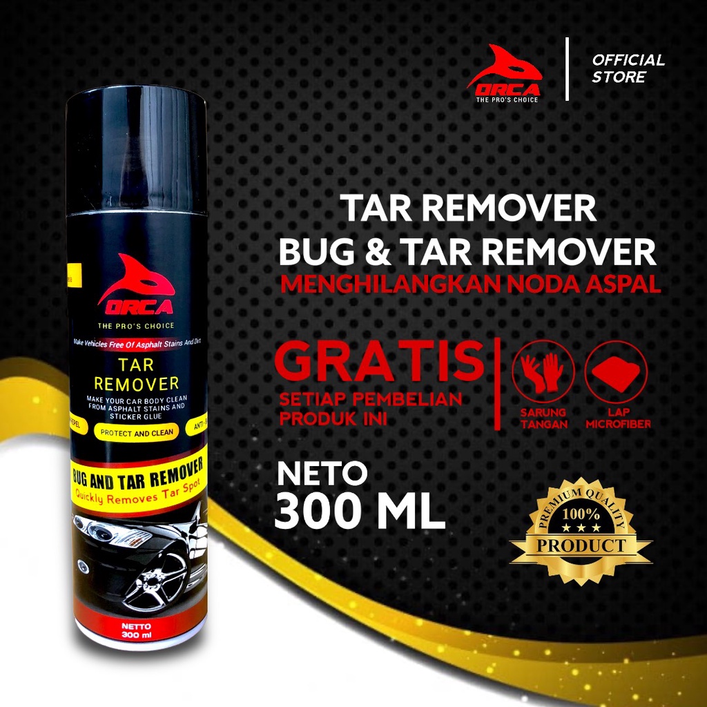 Orca Tar Remover / Bug &amp; Tar Remover Pembersih Noda Aspal 300ml