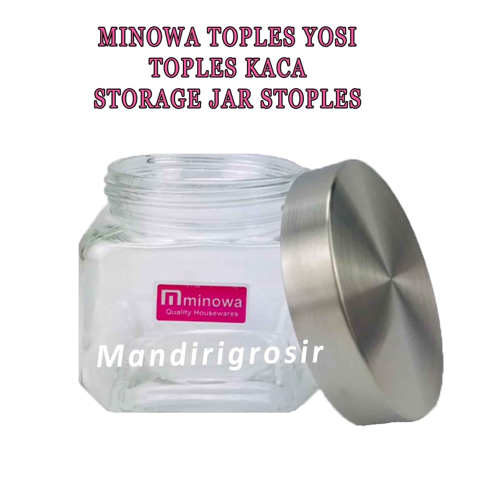 Toples Kaca Minowa * Minowa Toples * Storage Jar * Toples Penyimpanan Serbaguna