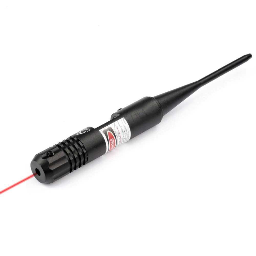 MIZUGIWA Tactical Red Dot Laser Boresight Collimator 0.22-0.50 Caliber - MI22 - Black