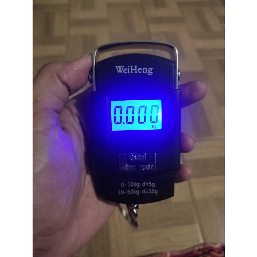 Timbangan Gantung Digital Portable Scale Weiheng WH-A08 (Timbangan Ikan, Laundry, Ekspedisi Kurir)