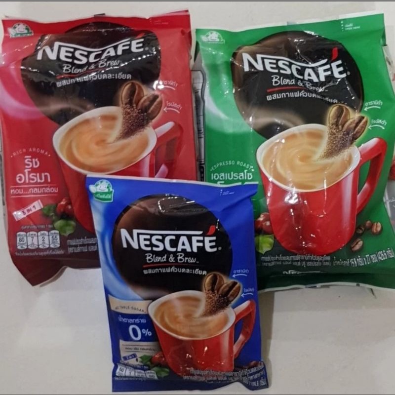 kopi nescafe thailand blend and brew