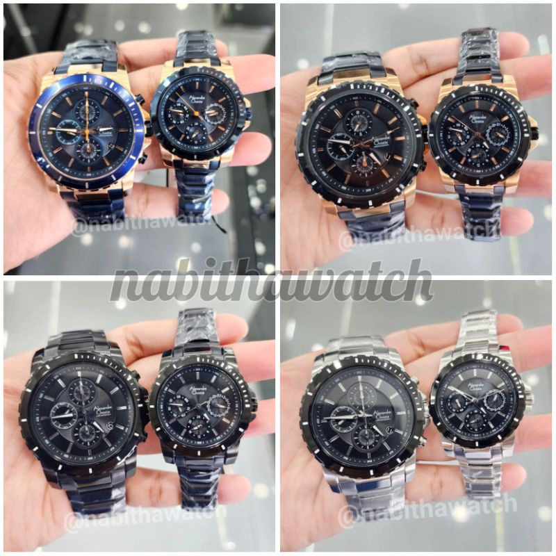 Jam Tangan Couple Alexandre Christie AC6141 New 6141 Original Garansi Resmi