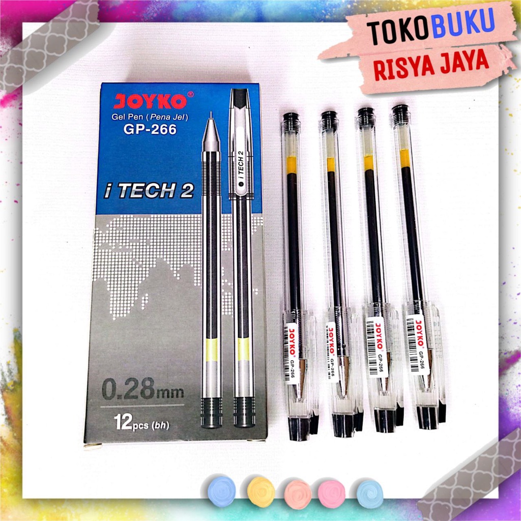 

Bolpoin Gel Hitam JOYKO GP-266 (0.28 mm)