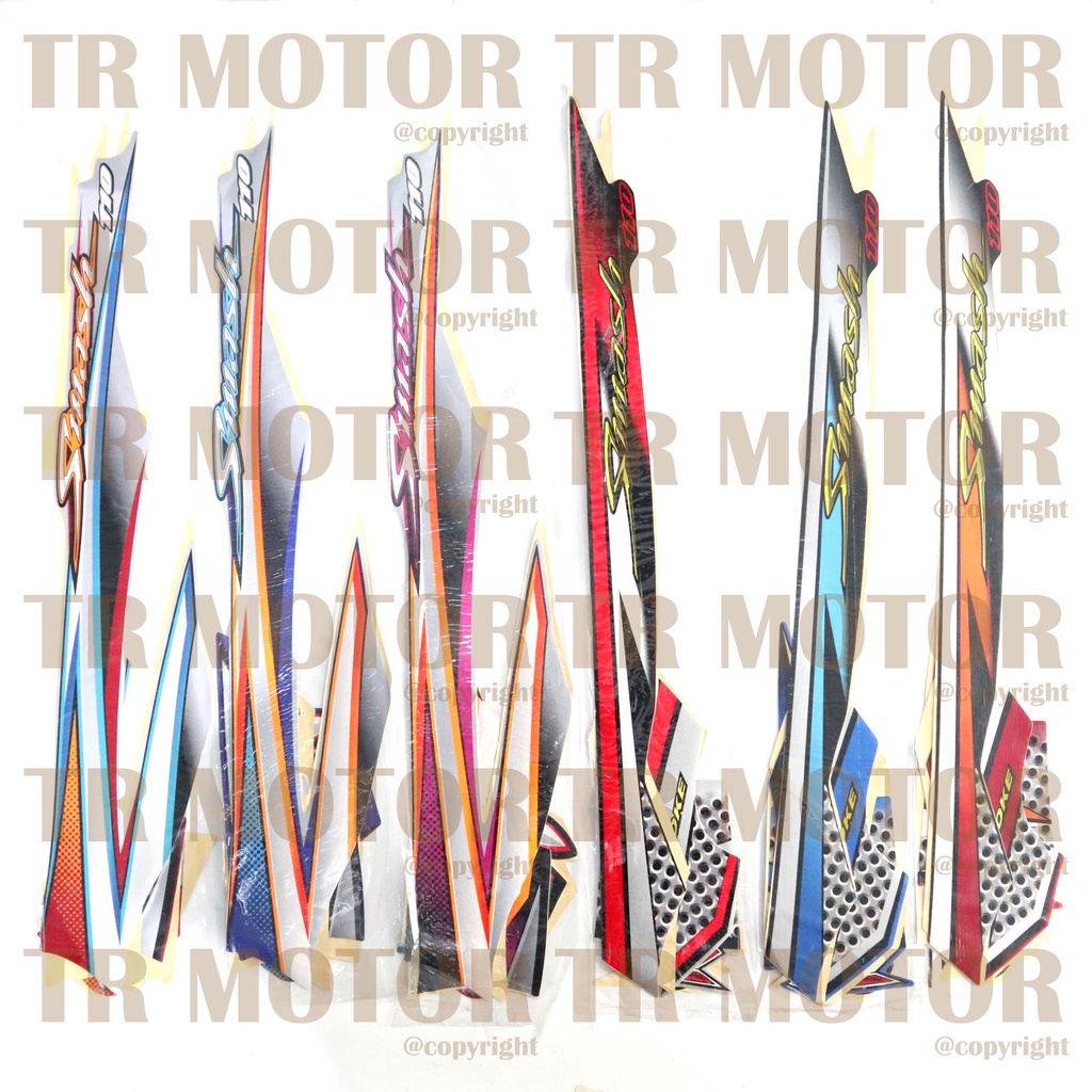 Stiker Motor Smash 110 2005 2006 Sticker Striping Lis Full Set Motor