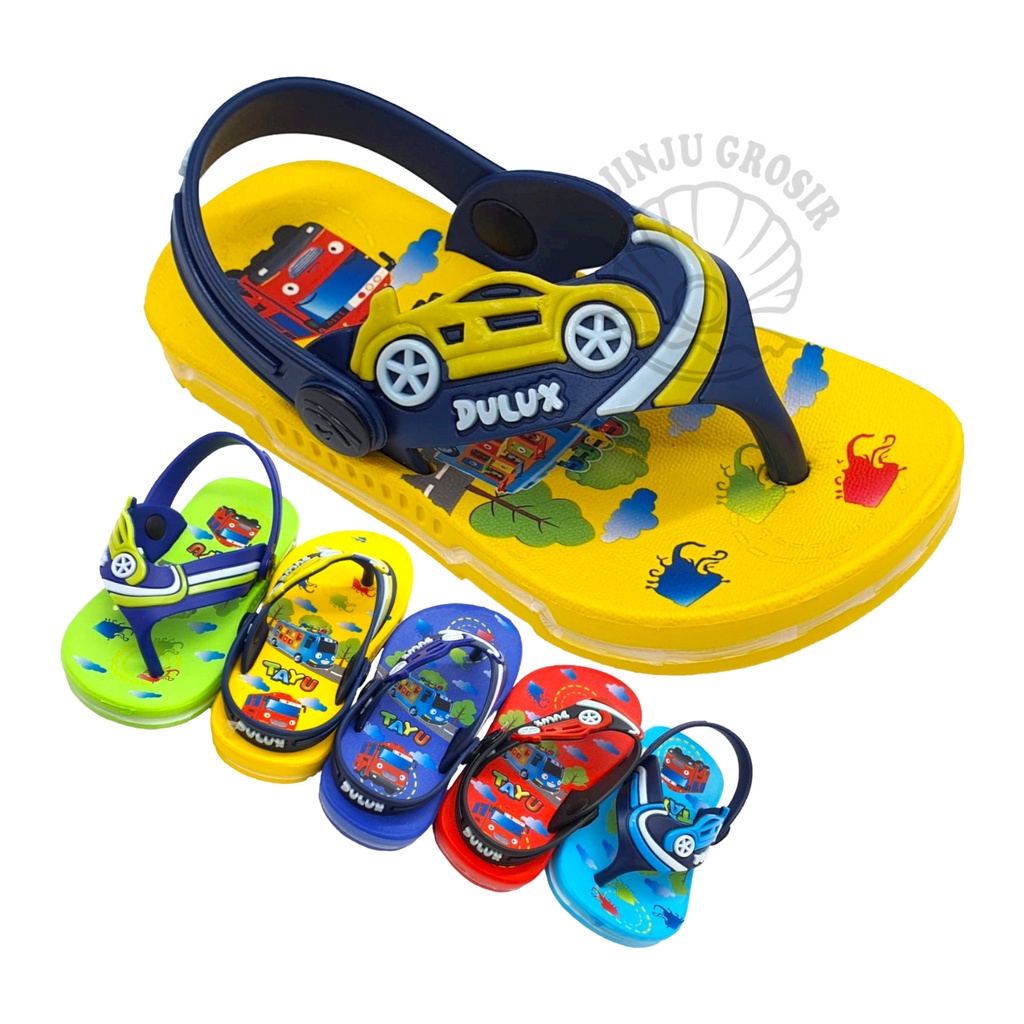 Diskon Sandal Jepit Anak Laki Laki Sendal Karet Bayi Balita Cowok Umur 1 2 3 4 5 Tahun Ada Tali Bela