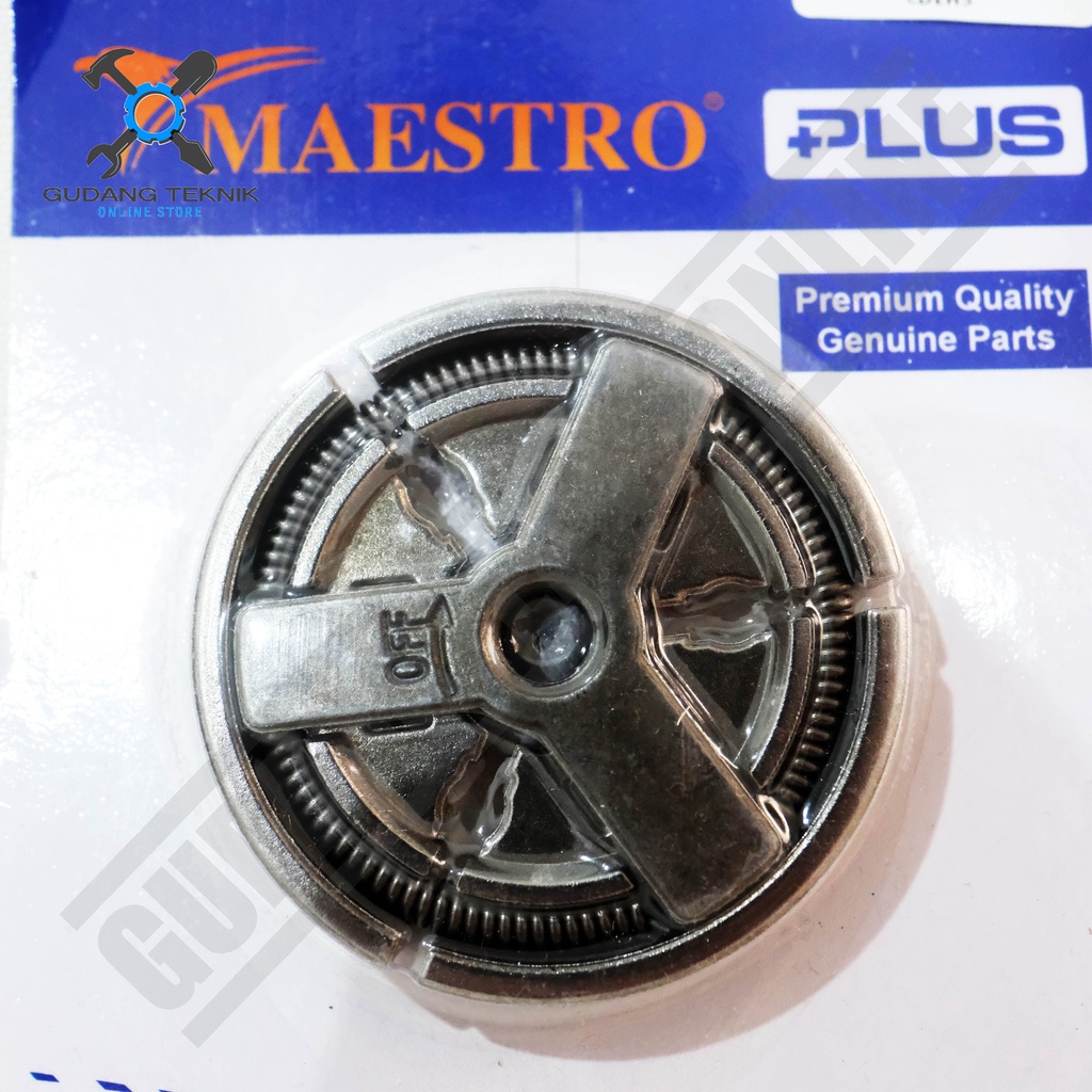 E17 Clutch Assy Chainsaw MAESTRO 6500 6500L / Kampas Kopling Chain Saw 97423 - Sparepart Mesin Gerga