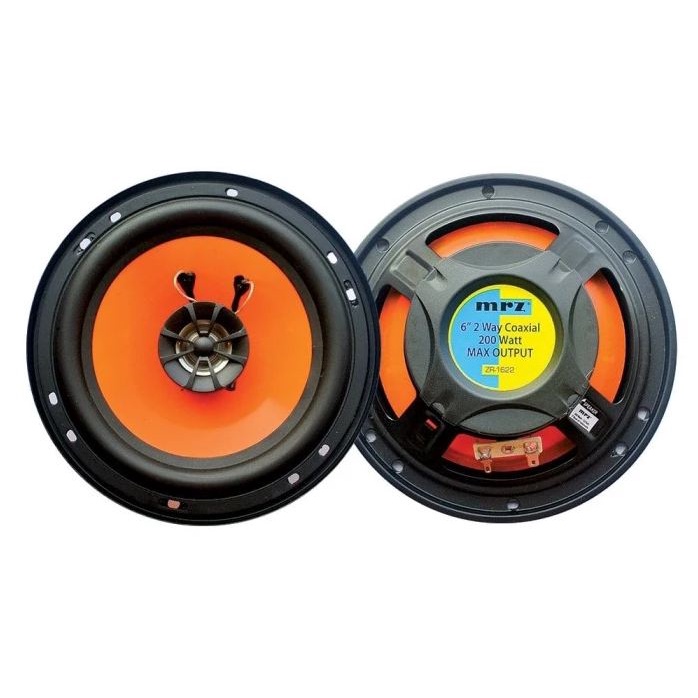 MRZ ZR-1622, 6 Coaxial Speakers 200W Max Power