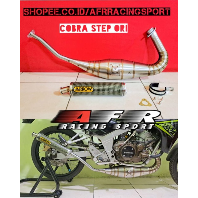 Knalpot Ninja R RR SS ARROW Karbon kevlar Model Cobra Step ori