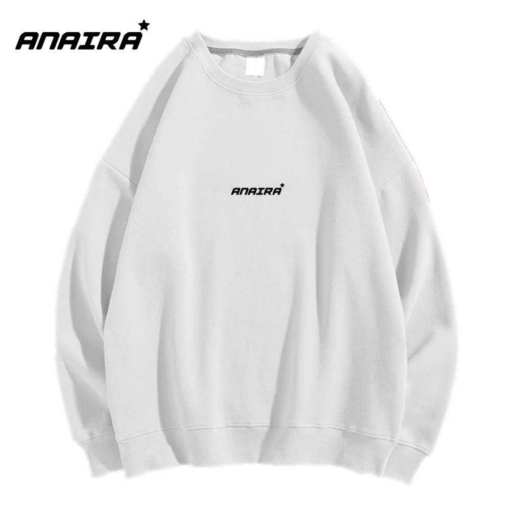SWEATER ANAIRA CREWNECK PRIA WANITA Size M-XXL