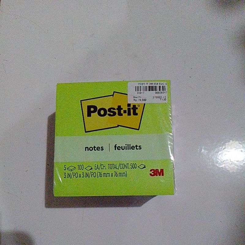 

Post it 3m 5warna tumpuk UK 76mmx76mm