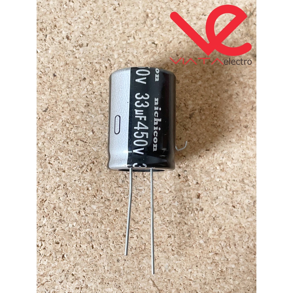 KAPASITOR ELCO 33UF 450V (1 BUAH) KAPASITOR CAPACITOR ELKO KAPASITOR 33 UF 450 V