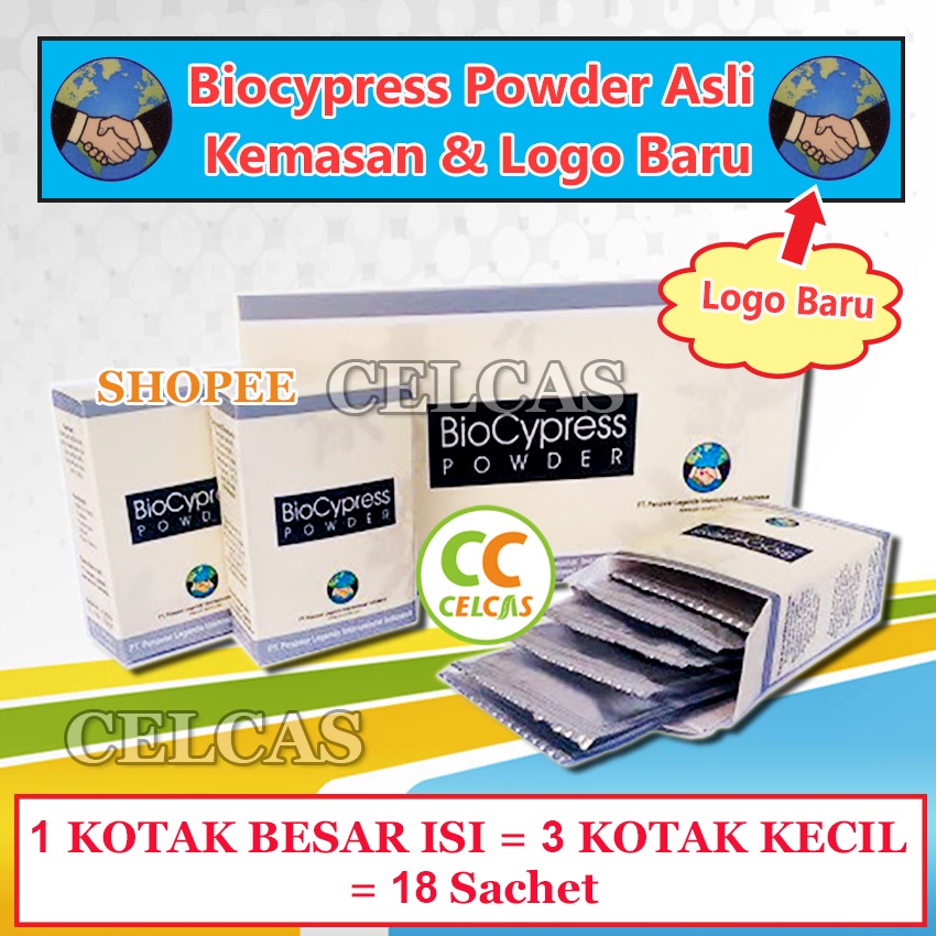 1 Kotak Besar Biocypress Biocypres Powder Serbuk 100% Original