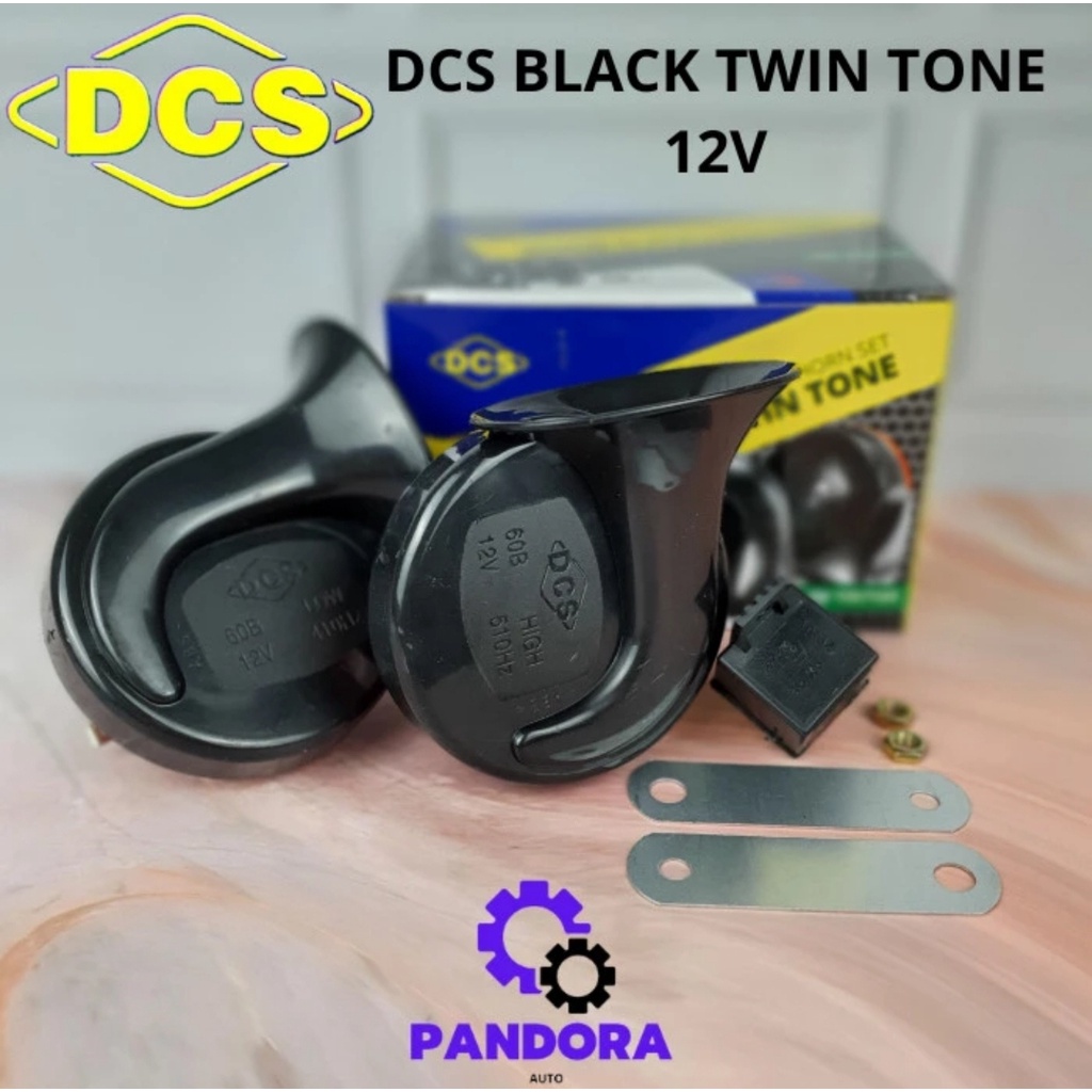 KLAKSON KEONG DCS BLACK TWIN TONE - MOBIL &amp; MOTOR (BONUS RELAY) 12V