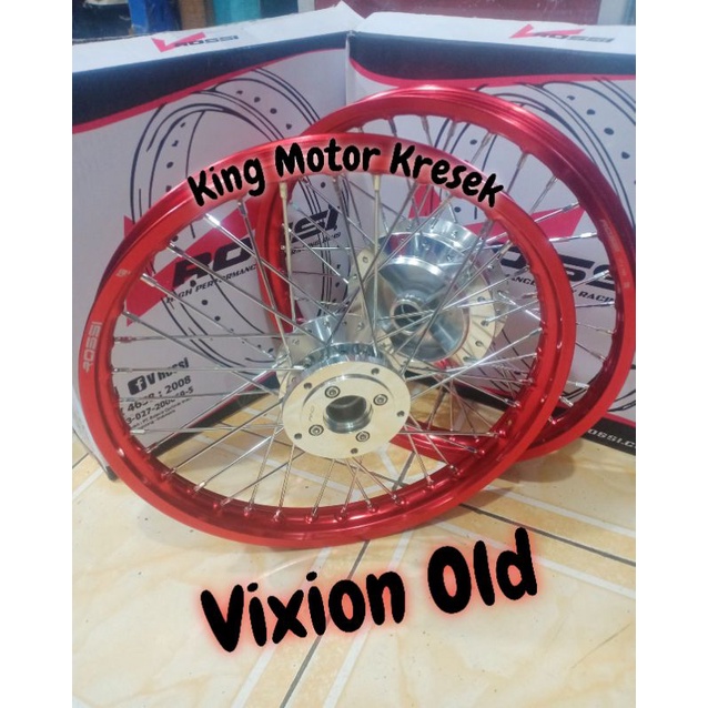 Velg Jari Jari Ring 17 140-140/140-160 Merk Rossi(Request Warna)Untuk Motor Vixion Old Satu Set Sepa