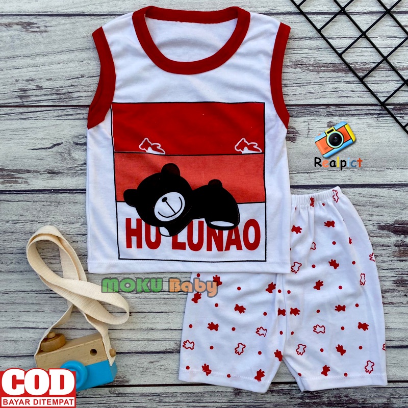 Ana Baby -Setelan Baju Bayi Summer Setelan Baju Bayi Usia 3-12 Bulan