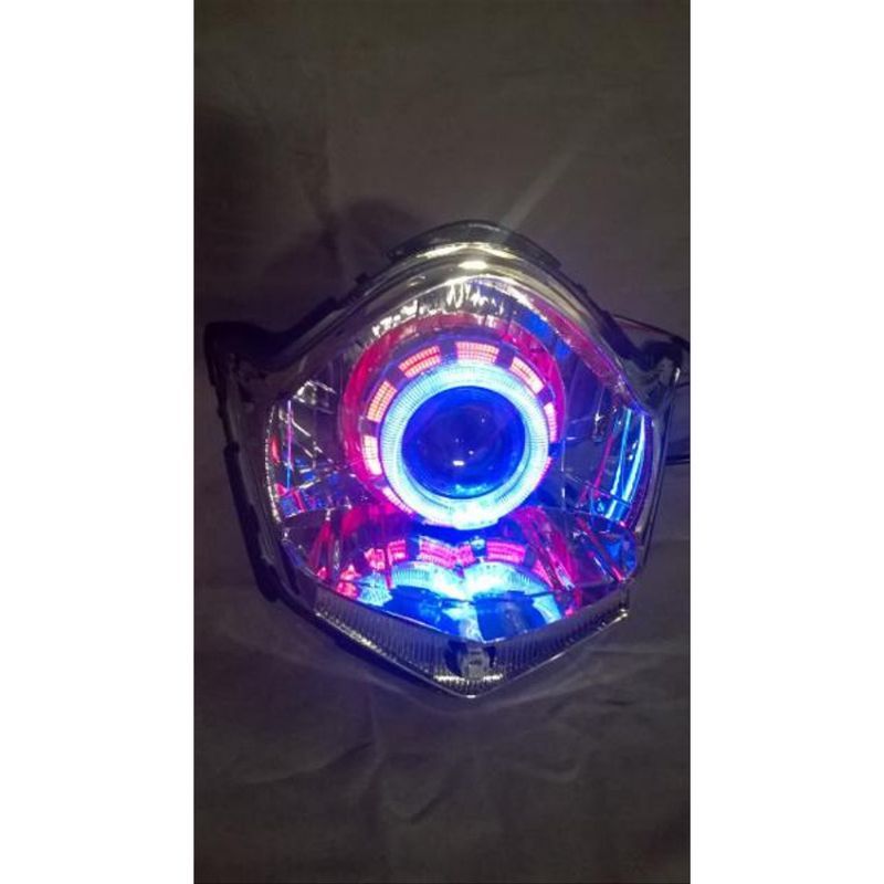 Paket Projector Led Plus Reflektor Lampu Depan Old Vixion - Led Projie vixion