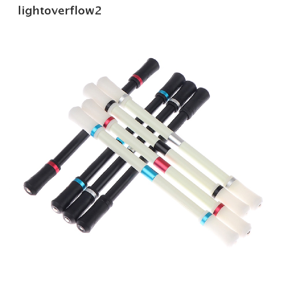 (lightoverflow2) Pulpen Putar Dengan Lampu LED Anti Stress Untuk Anak / Dewasa